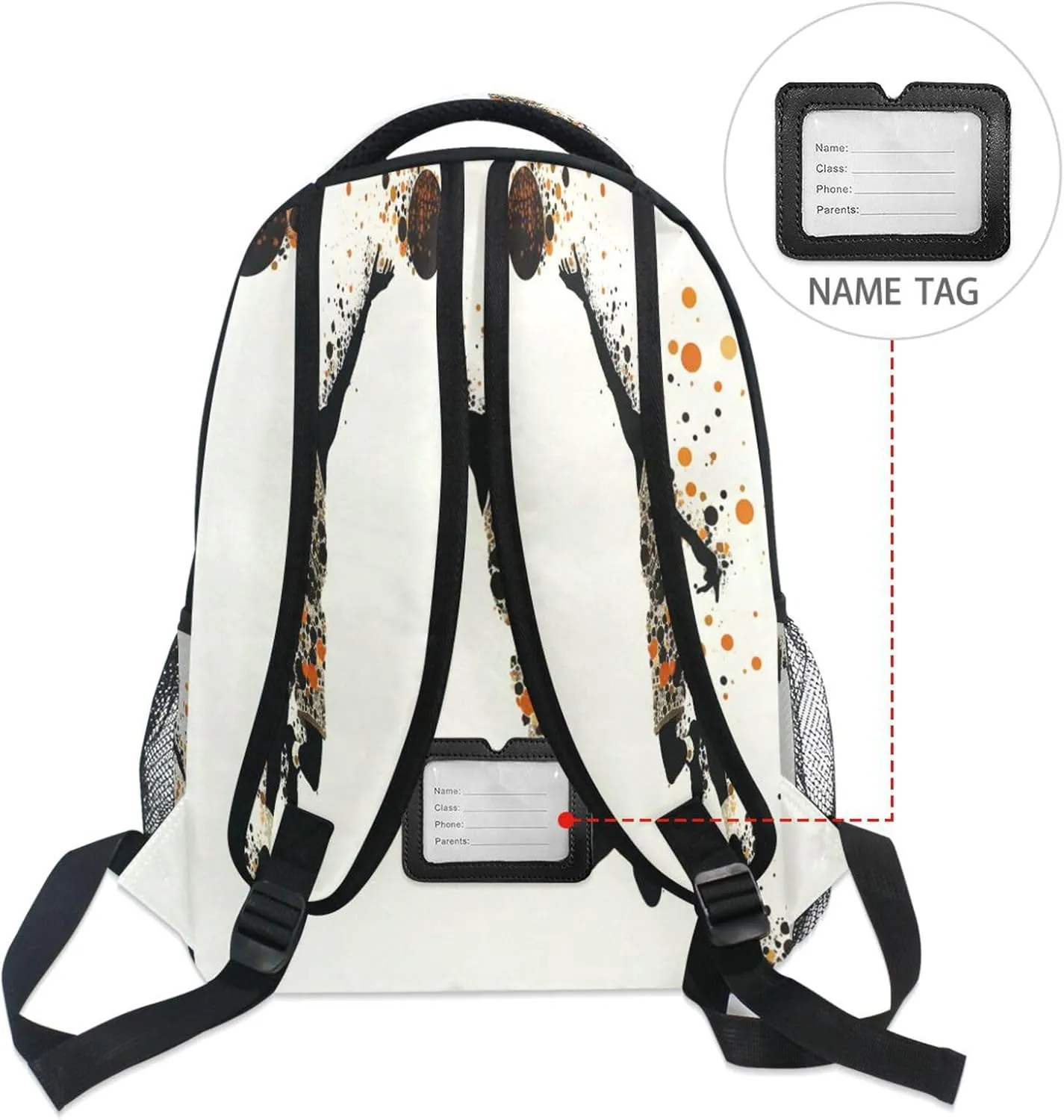 Sport Backpack for Teens Boys Girls Fashion School Book Bag with Chest Strap for Travel Trip Basketball Player