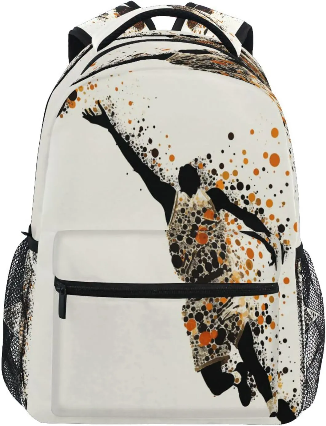 Sport Backpack for Teens Boys Girls Fashion School Book Bag with Chest Strap for Travel Trip Basketball Player