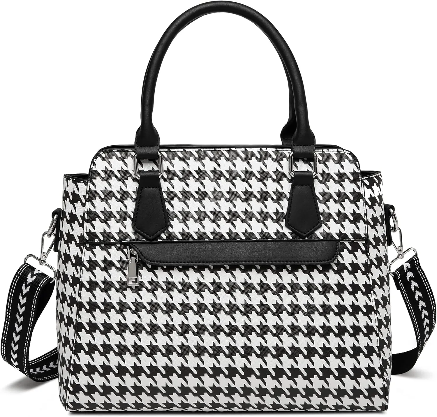 sqlp Large Purse for Women Tote Bags Trendy Designer Crossbody purse Womens Shoulder Bags Hobo Bag Black With White