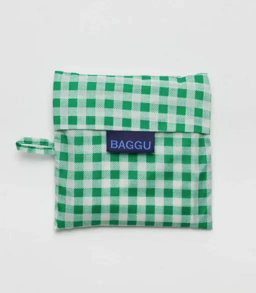 Standard Baggu Green Gingham