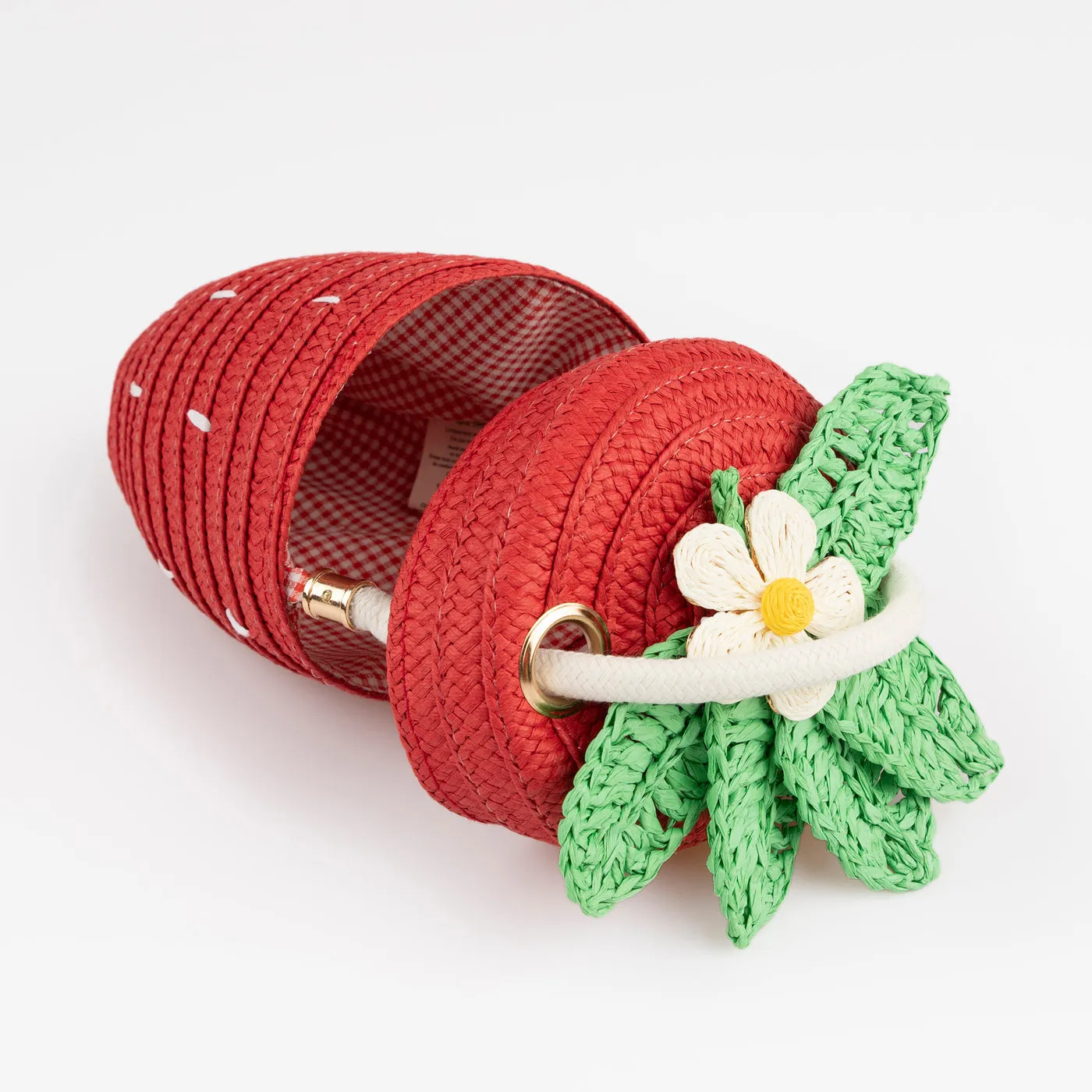 Strawberry Wicker Bag