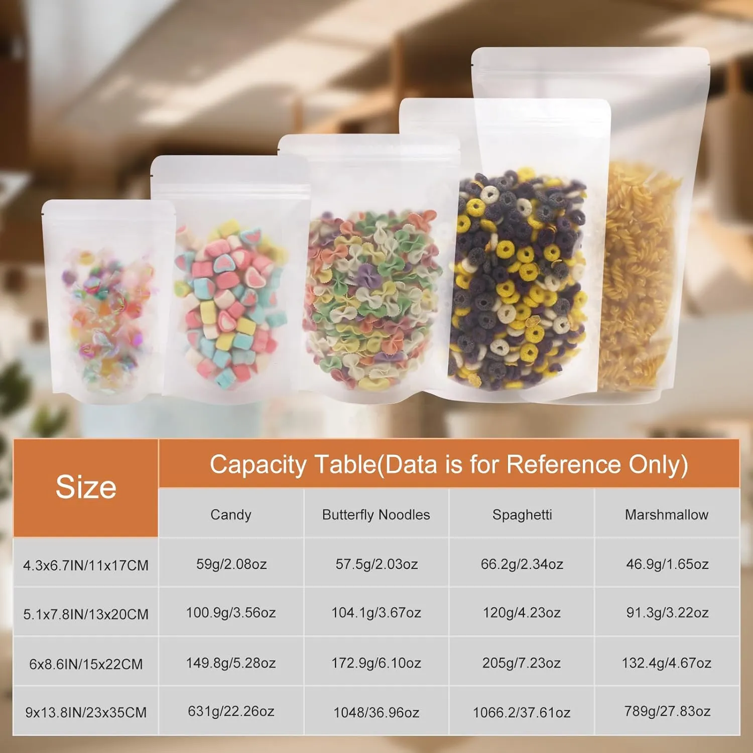 SumDirect 50Pcs 6x8.6inches Matte Frosted (Not Clear) Zipper Resealable Stand Up Drink Bags,Snack Food Tea Packing Drinking Pouches - 6x8.6inches