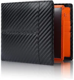 Swallowmall Leather Wallet for Mens Genuine Leather RFID Blocking Bifold Wallets with 1 ID Windows 15 Card Slots