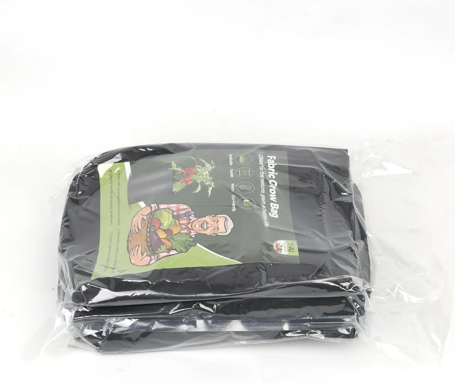 T4U 10 Gallon Grow Bags, Fabric Pots for Plants Potato Planter Grow Garden Bags to Grow Vegetables Tomato Planting Growing Bags Smart Plant Pot Container Gardening for Outdoor, Black Nonwoven (5 Pack)