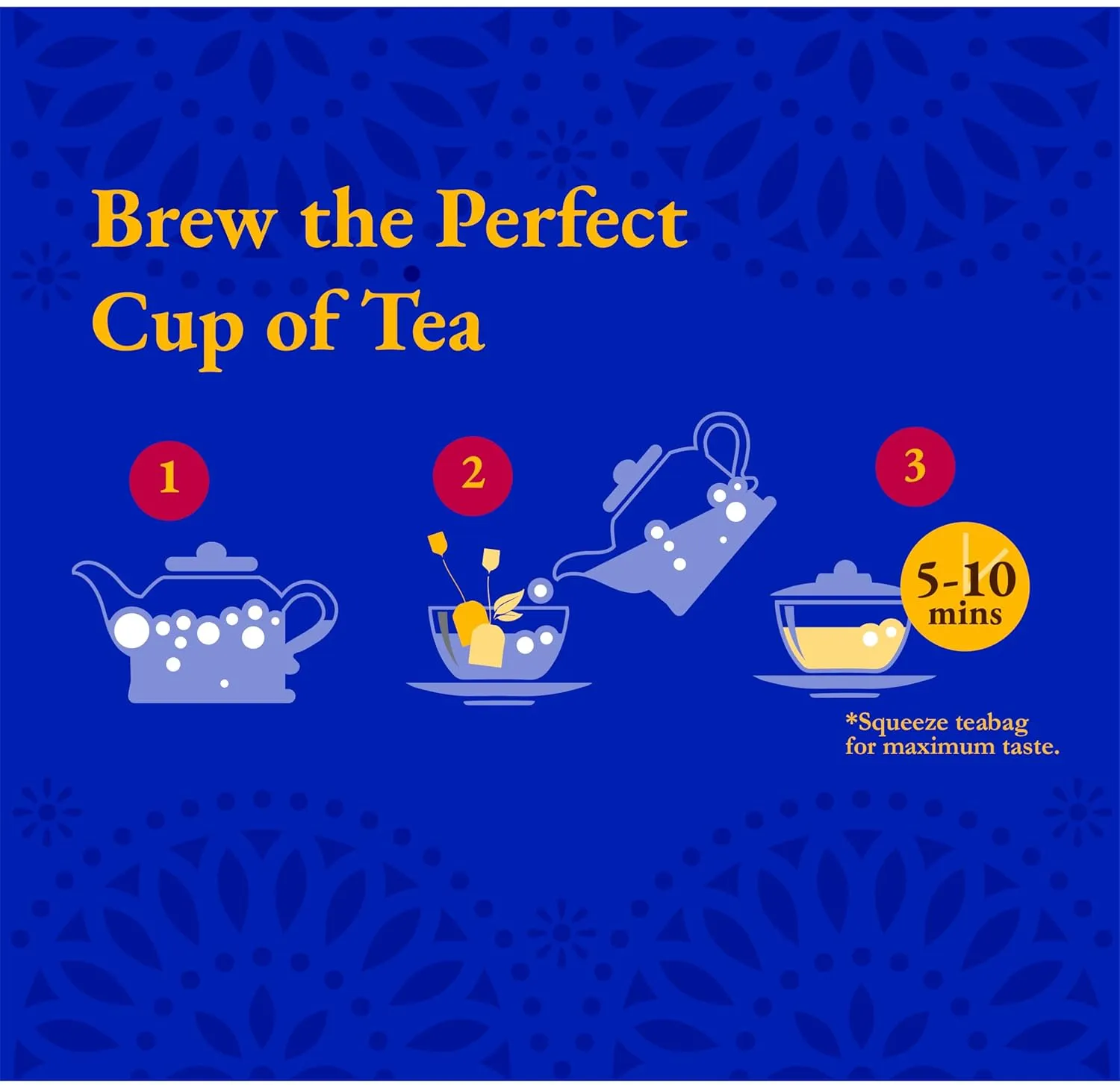Tadin Turmeric Tea Blend, Herbal Tea, Caffeine Free Tea, Decaf Tea, Tea Packets for Hot Tea, 24 Tea Bags Per Box, Pack of 6