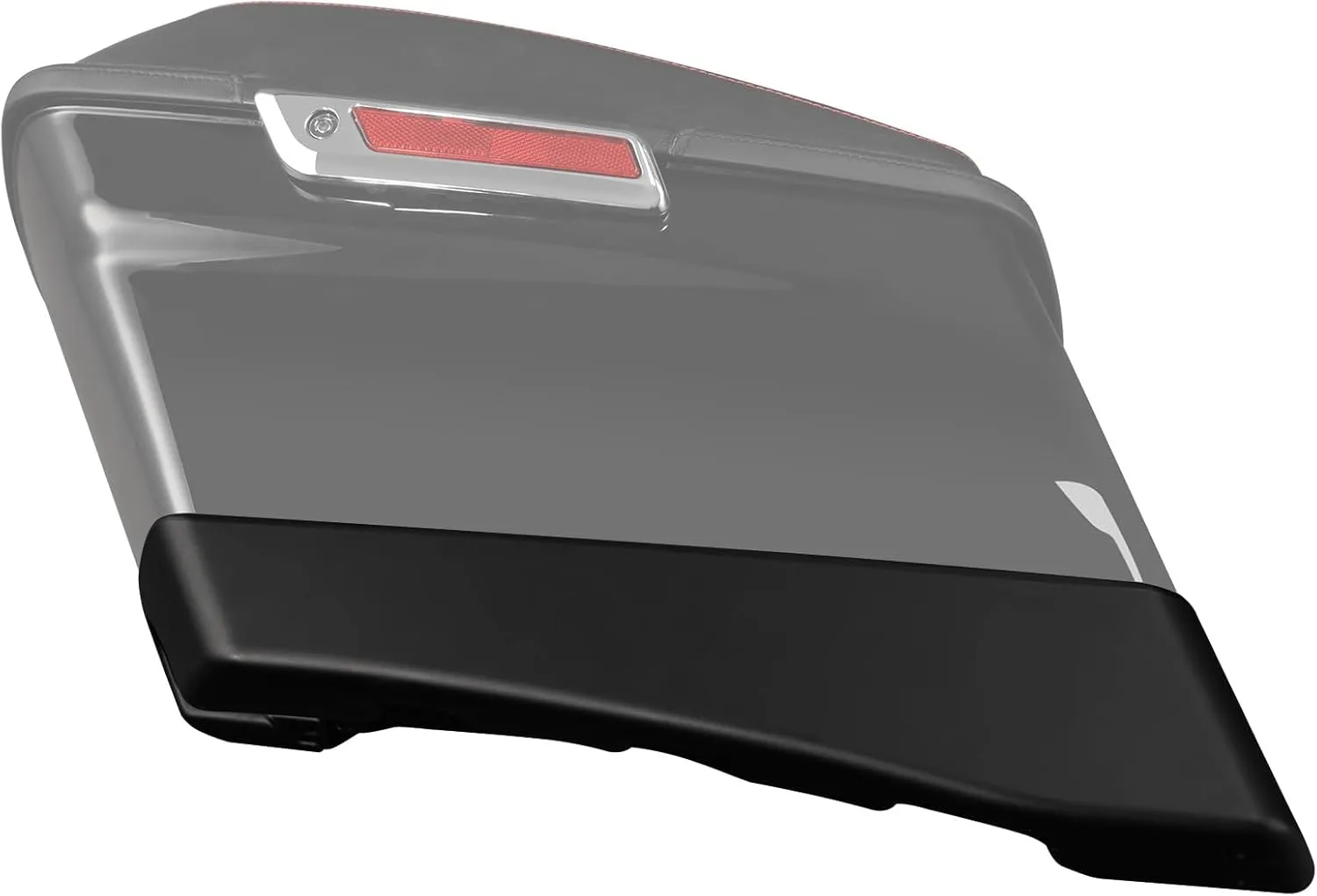 TCMT 4" Hard Stretched SaddleBag Extension Fits For Harley Street Road Electra Glide Road King Ultra Limited 2014-2023 ABS Matte Black Painted