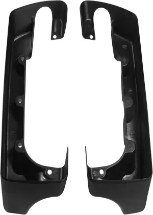 TCMT 4" Hard Stretched SaddleBag Extension Fits For Harley Street Road Electra Glide Road King Ultra Limited 2014-2023 ABS Matte Black Painted