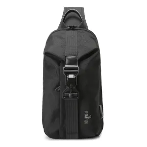 THE CLOWNFISH Anti theft Water Resistant Crossbody Sling Bag - USB Charging | 5L | Grey