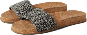 The SAK Women's Mendocino Slide Crochet, Slip On Sandals, Summer Open Toe Shoes, Black, 8