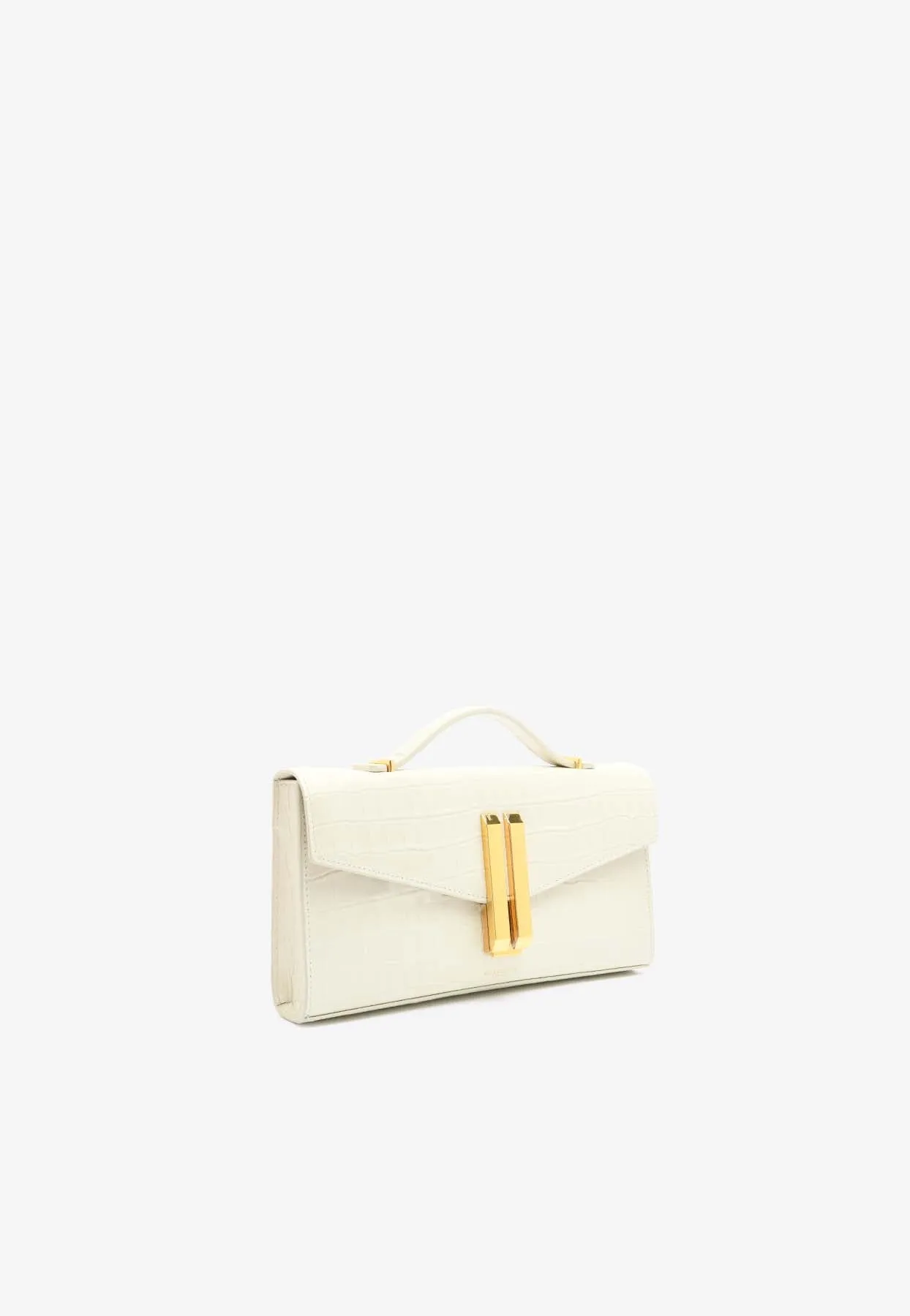 The Vancouver Clutch in Croc-Embossed Leather