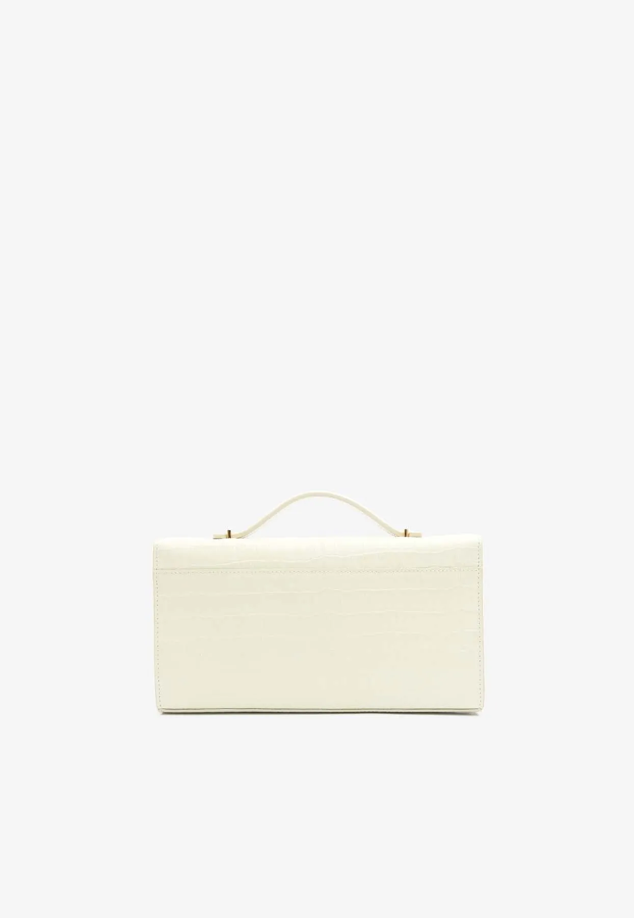 The Vancouver Clutch in Croc-Embossed Leather