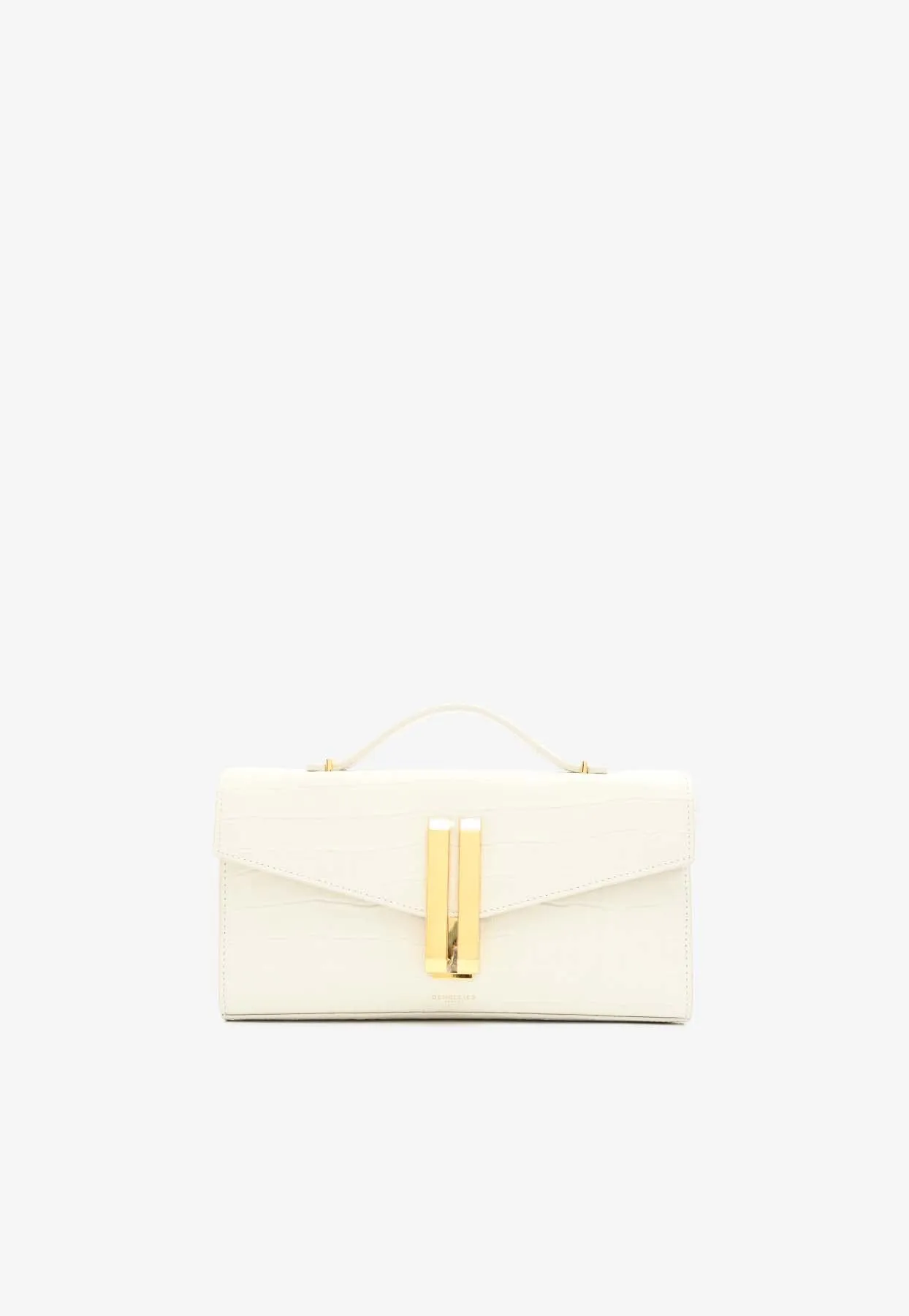 The Vancouver Clutch in Croc-Embossed Leather