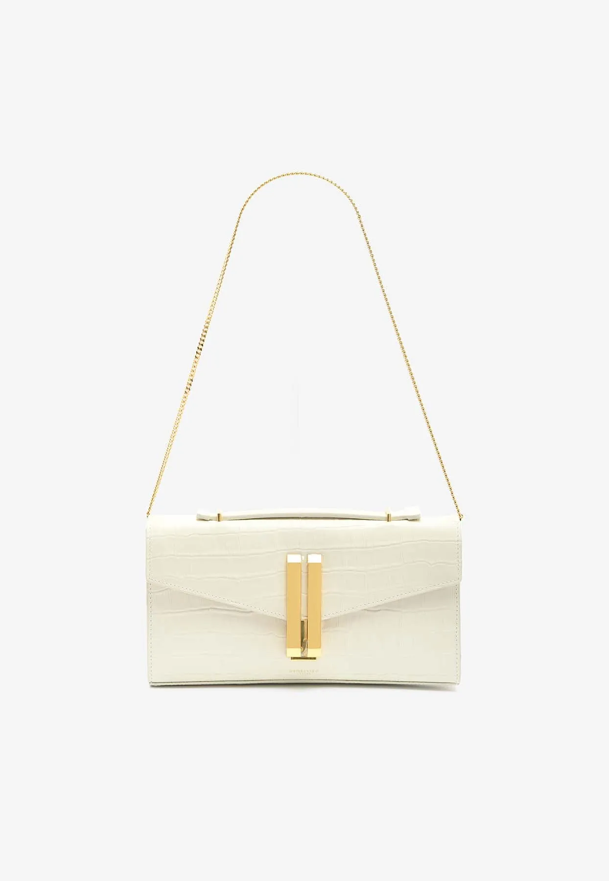 The Vancouver Clutch in Croc-Embossed Leather