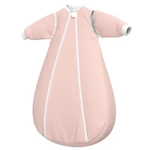 Thermostatic Sleep Sack 6-12 Months, TOG 2.5 Infant Wearable Blanket for Winter, 100% Cotton Baby Sleeping Bags with Detachable Sleeves, Medium Size, Pink