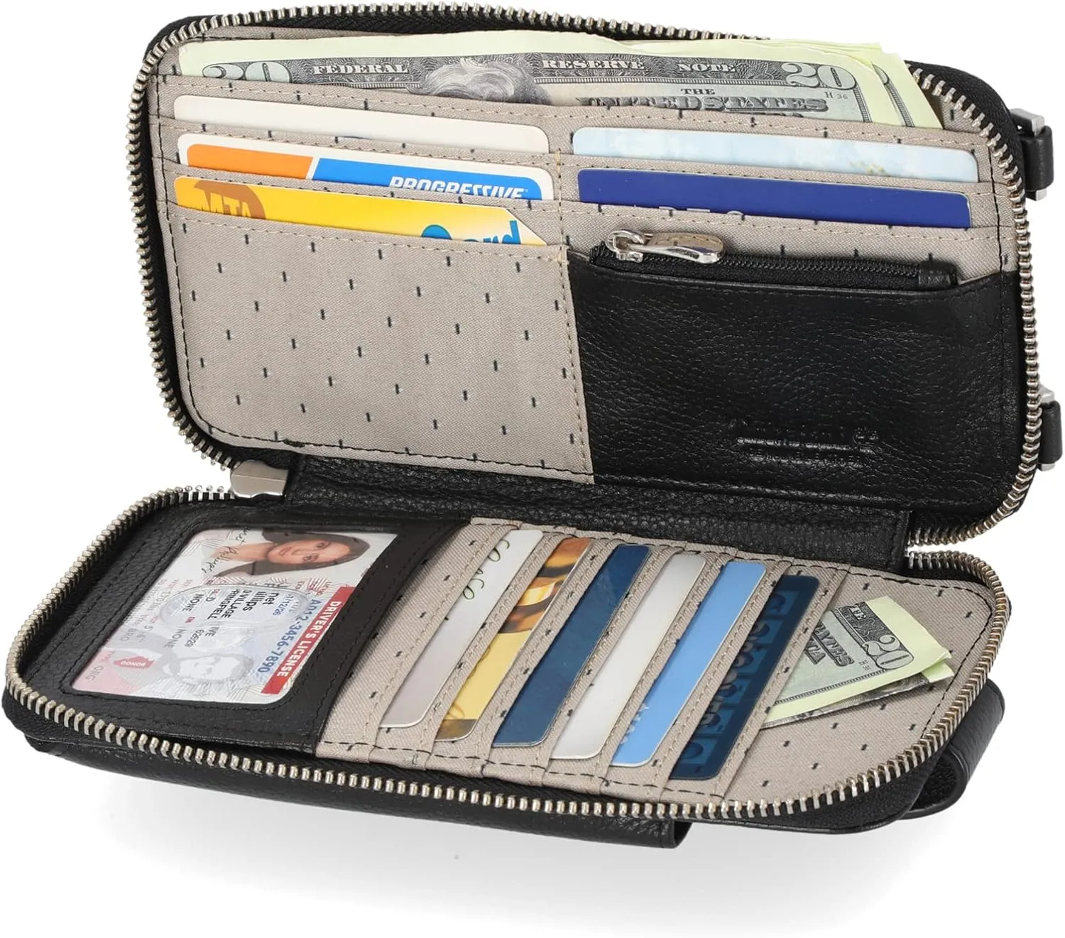 Timberland Women's RFID Leather Phone Crossbody Wallet Bag