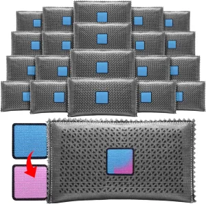 Timgle 20 Pcs 200g Rechargeable Desiccant Packs for Storage Silica Gel Packets Dry Moisture Absorbers Bags Reusable Desiccant Car Dehumidifiers Bag for Closet Home Car Moisture Absorbing