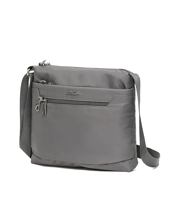 TOSCA ANTI THEFT SHOULDER BAG GREY TCA956B