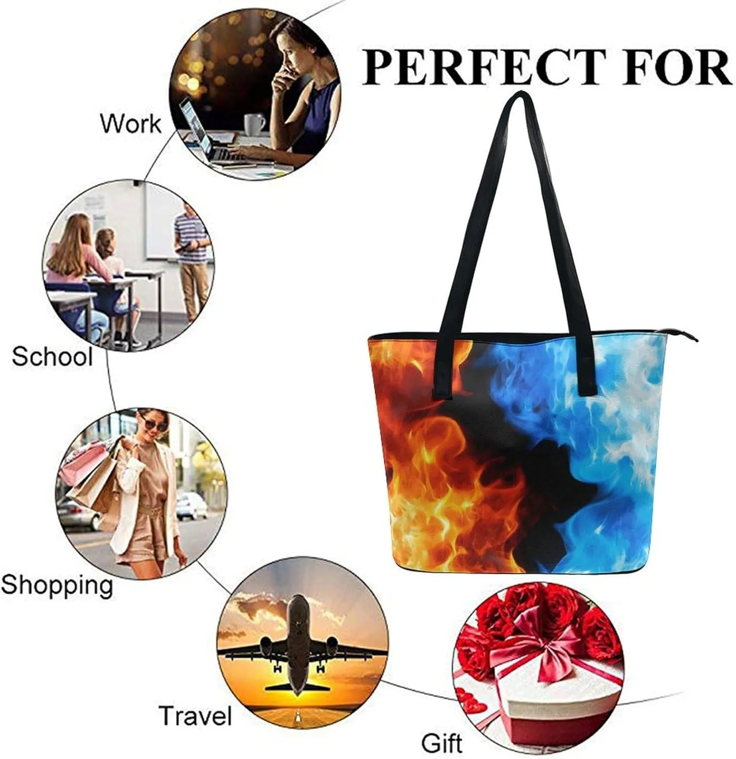 Tote Handbag for Womens Hobo Tote Sling Shoulder Bags Travel Casual Bag