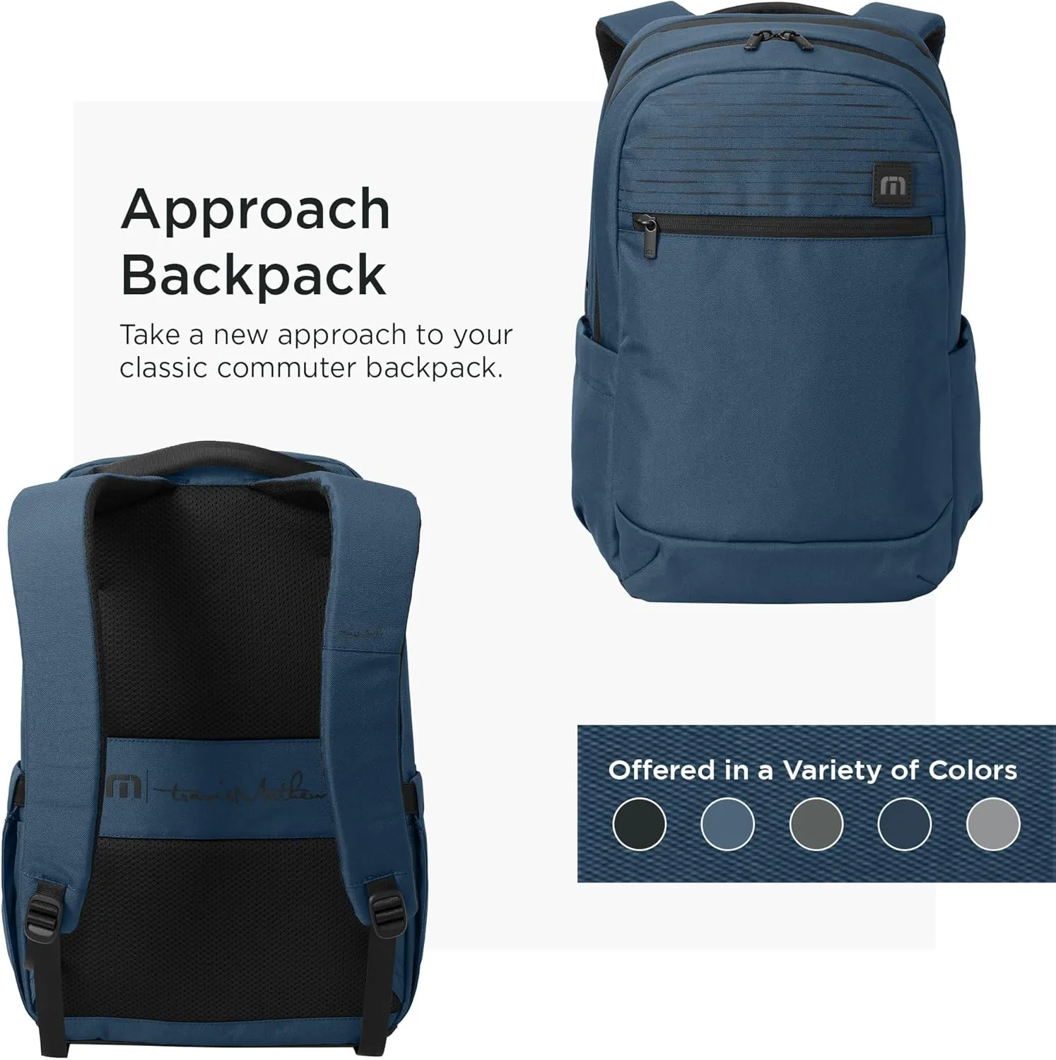 TravisMathew Approach Backpack TMB100, Dusty Blue