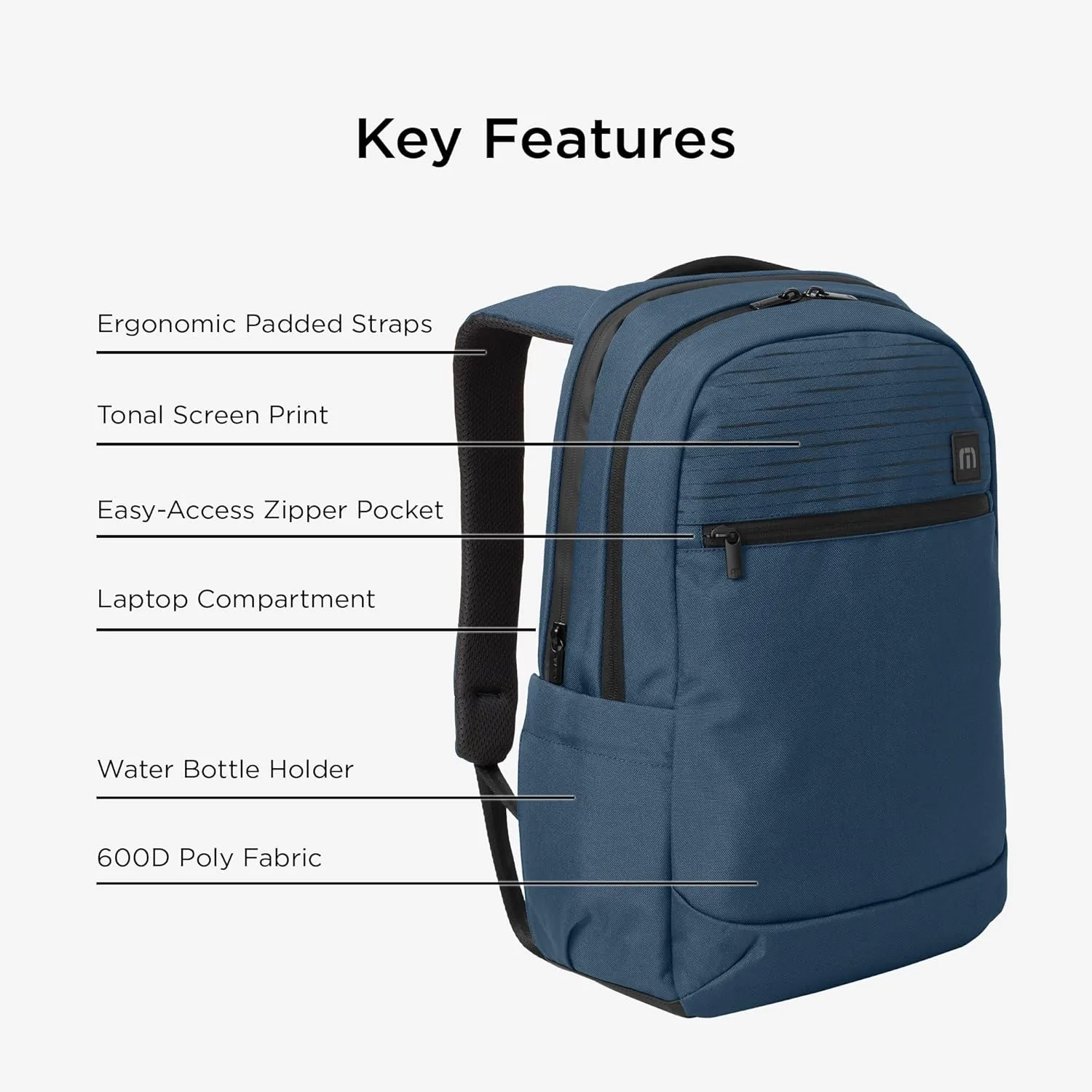 TravisMathew Approach Backpack TMB100, Dusty Blue