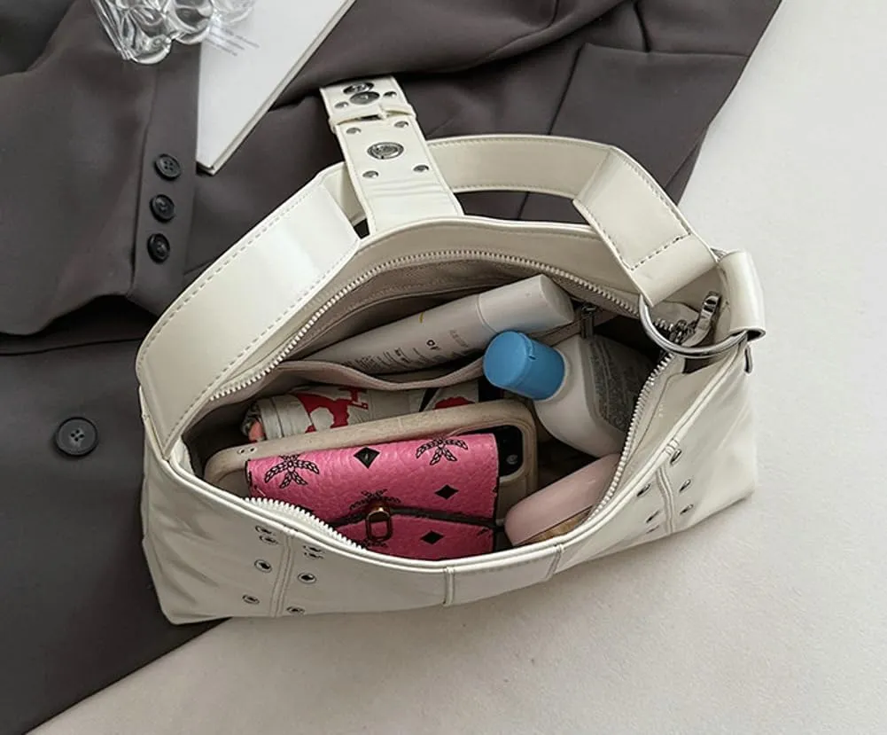 Trendy Leather Shoulder Bags for Women Dumpling Small Hobo Bags Y2k Underarm Purse Ladies Clutch 2025