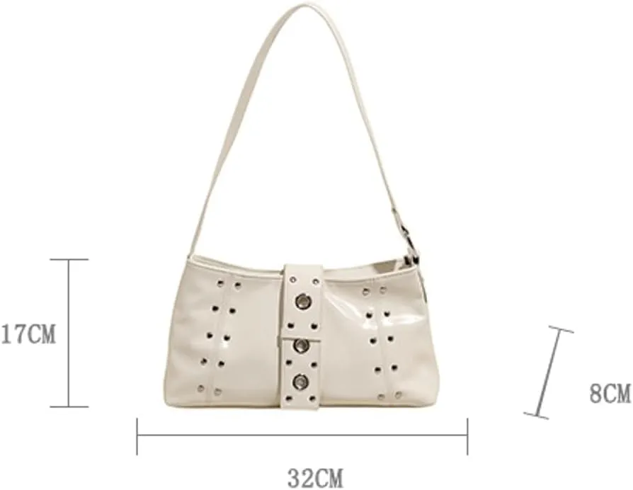 Trendy Leather Shoulder Bags for Women Dumpling Small Hobo Bags Y2k Underarm Purse Ladies Clutch 2025