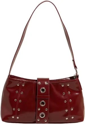 Trendy Leather Shoulder Bags for Women Dumpling Small Hobo Bags Y2k Underarm Purse Ladies Clutch 2025