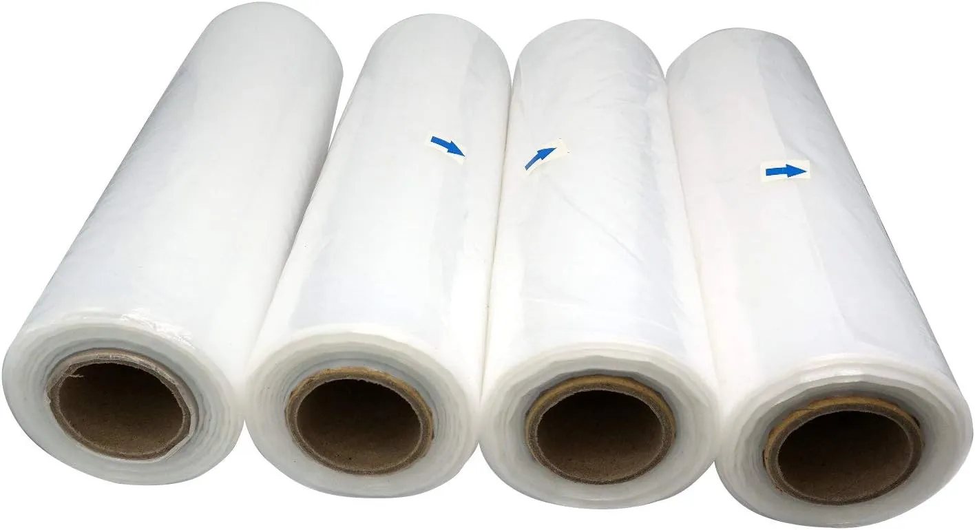 Tripact 11" x 17" LDPE Clear Plastic Flat Open Poly Bag Roll 1.25 mil - 4 Roll (512pcs) 01
