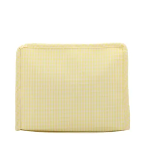 TRVL Roadie Medium Zip Pouch - Gingham Buttercup