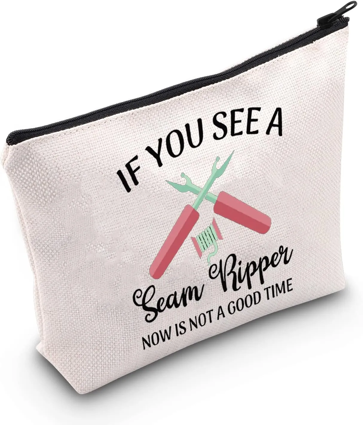TSOTMO Quilting Gift Sewing Accessories Bag for Quilter Sewing Lover Zipper Pouch for Sewer Tailor Costume Designer Gift