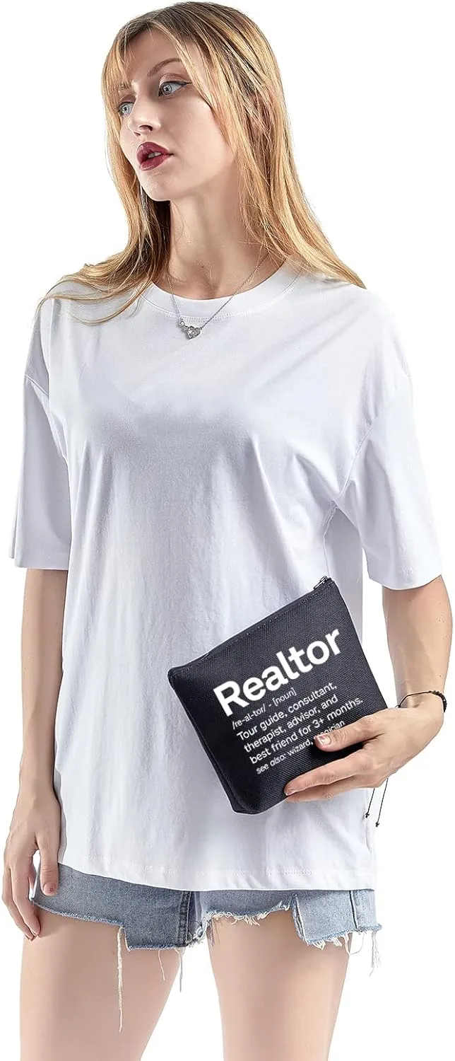 TSOTMO Realtor Makeup Bag Real Estate Gift Seller Marketing Guide Gift Realtor Survival Kit Bag Realtor Tour Guide