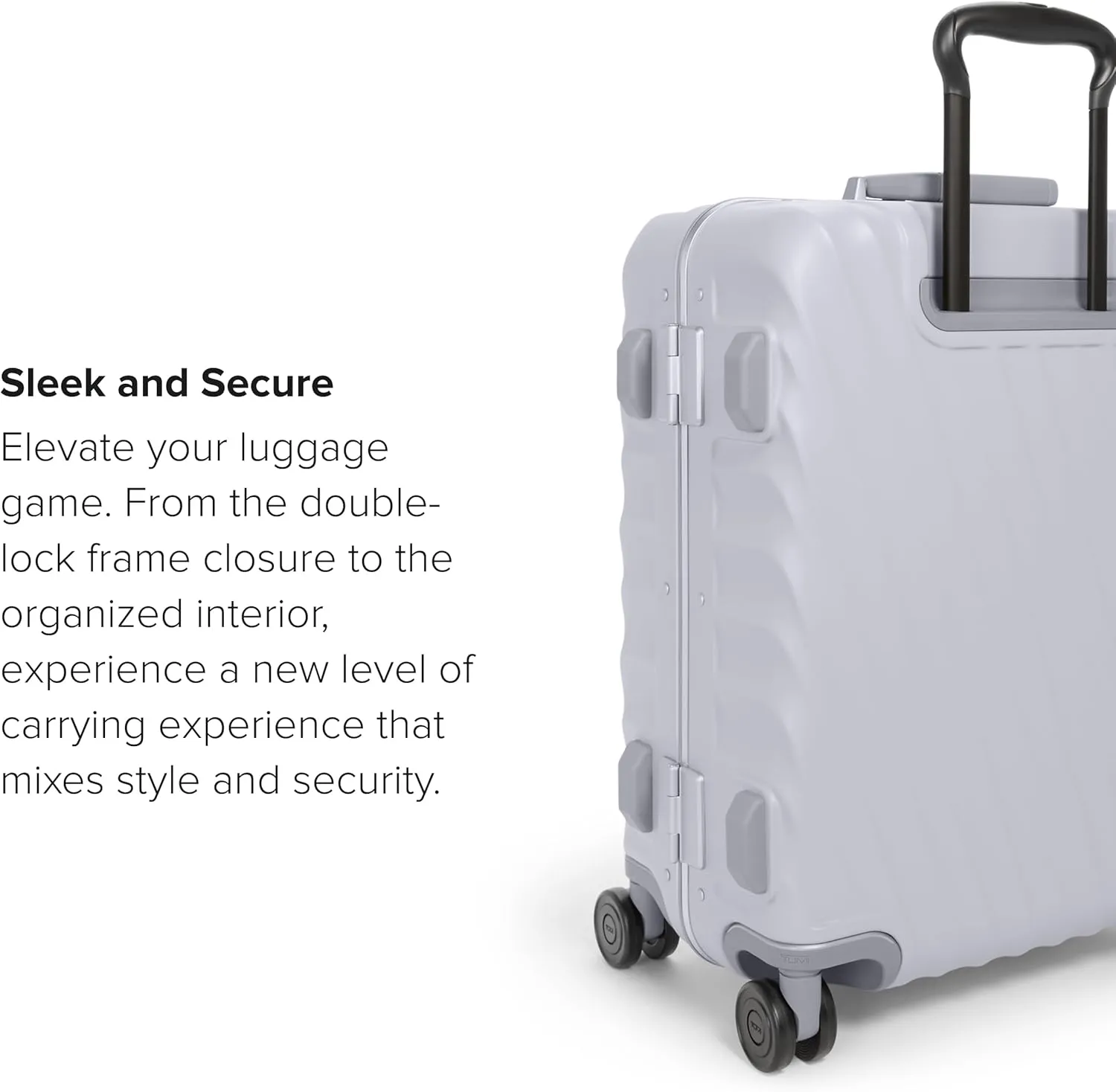 TUMI 19 Degree Frame Continental 4 Wheel Carry-On - Lightweight Suitcase - Hard Shell Luggage - 21.8" X 15.8" X 9.0" - Pearl