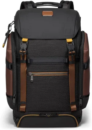 TUMI - Alpha Bravo Expedition Flap Backpack - Large Carry On Pack - Durable and Spacious Design - Fits up to 17" Laptop - Black Onyx