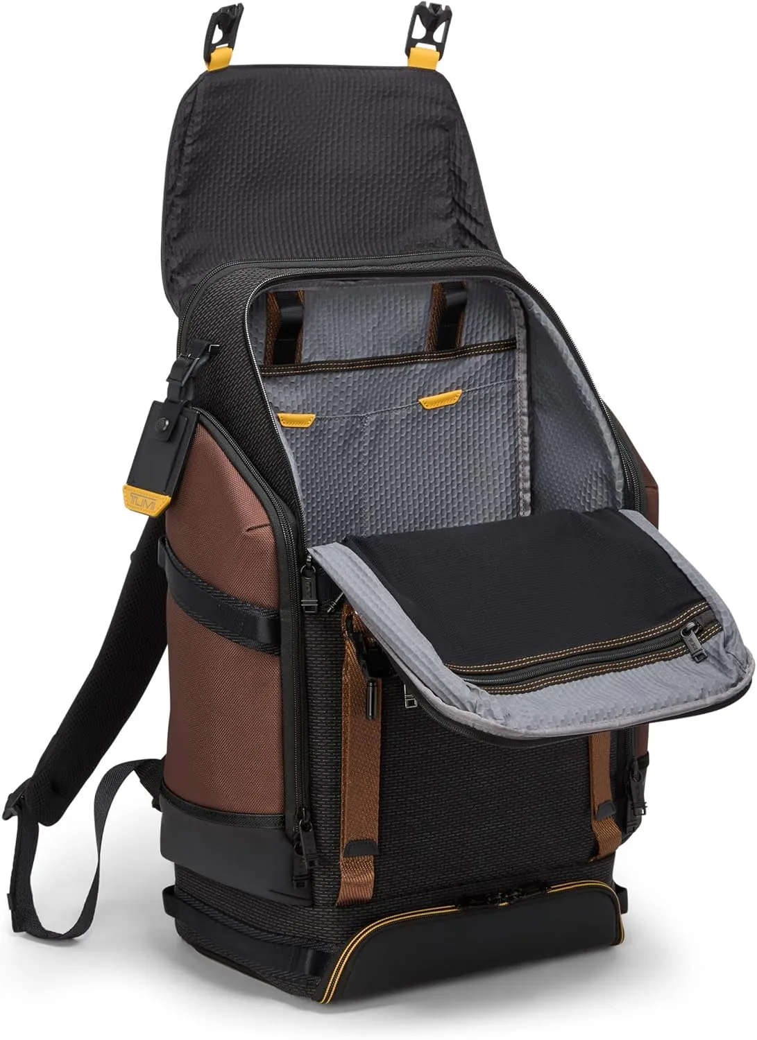 TUMI - Alpha Bravo Expedition Flap Backpack - Large Carry On Pack - Durable and Spacious Design - Fits up to 17" Laptop - Black Onyx
