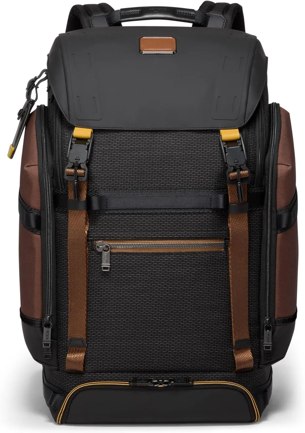 TUMI - Alpha Bravo Expedition Flap Backpack - Large Carry On Pack - Durable and Spacious Design - Fits up to 17" Laptop - Black Onyx