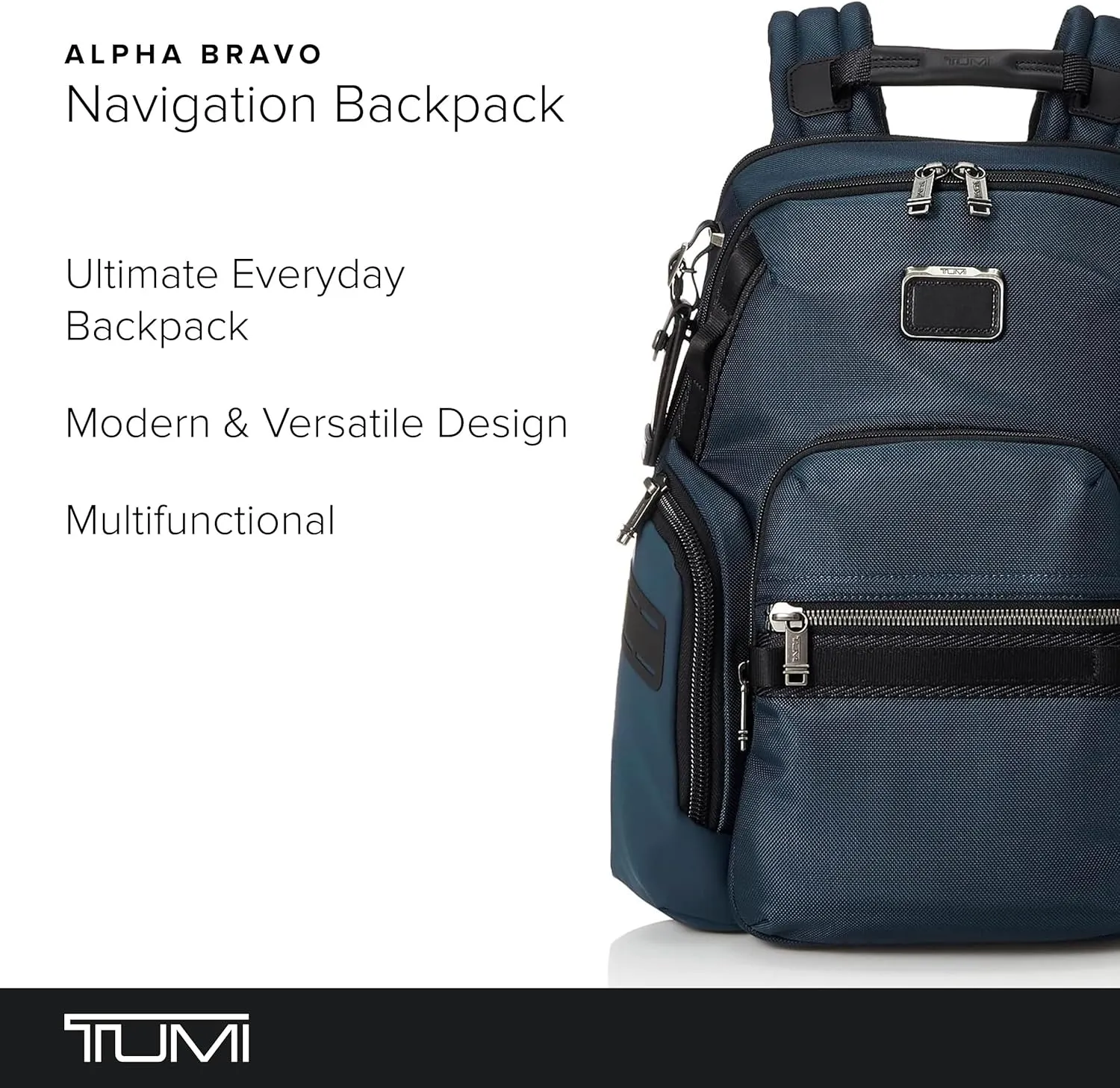 TUMI - Alpha Bravo Navigation Backpack - Everyday Travel Backpack - Fits Up to 15" Laptop - 16.0" X 14.0" X 7.3"