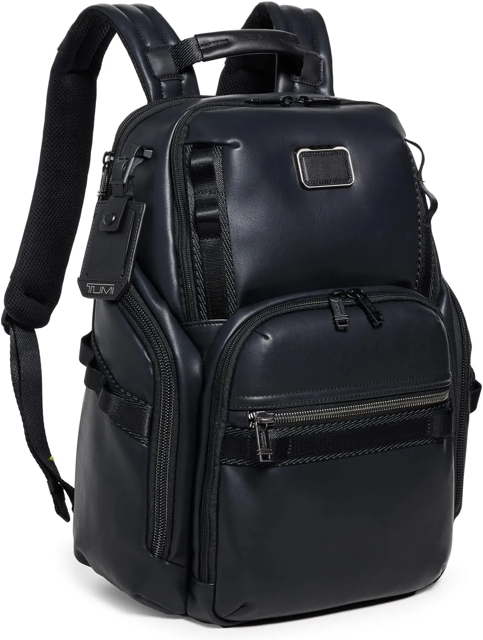 TUMI - Alpha Bravo Search Backpack - Laptop Backpack for Men & Women - Backpack for Work & Travel - 17.0" X 14.0" X 8.3" - Black Leather
