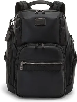 TUMI - Alpha Bravo Search Backpack - Laptop Backpack for Men & Women - Backpack for Work & Travel - 17.0" X 14.0" X 8.3" - Black Leather