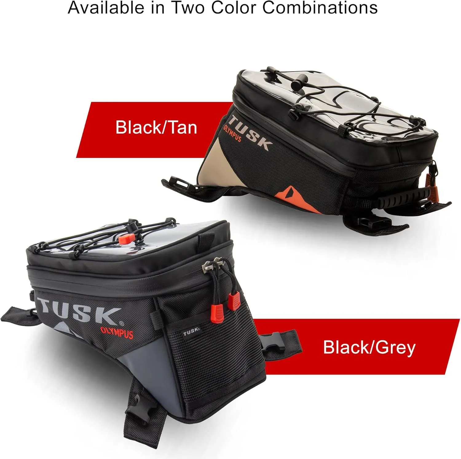 Tusk Olympus Tank Bag Large Black/Tan