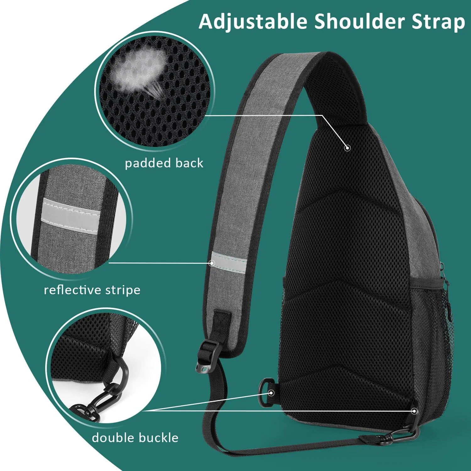 Tuwubi Crossbody Bags for Women Trendy,Sling Bag for Men with Adjustable Shoulder,Travel Essentials Backpack for Traveling
