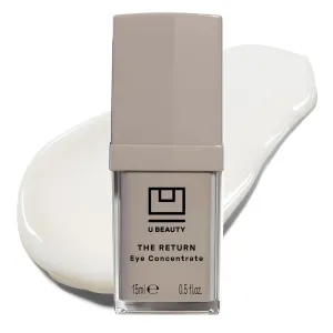 U Beauty The RETURN Eye Concentrate - Anti-Aging Eye Cream with Peptides and Antioxidants for Brighter and Tighter Under Eyes, Reduce Fine Lines, Puffiness & Dark Circles - 0.5 fl oz