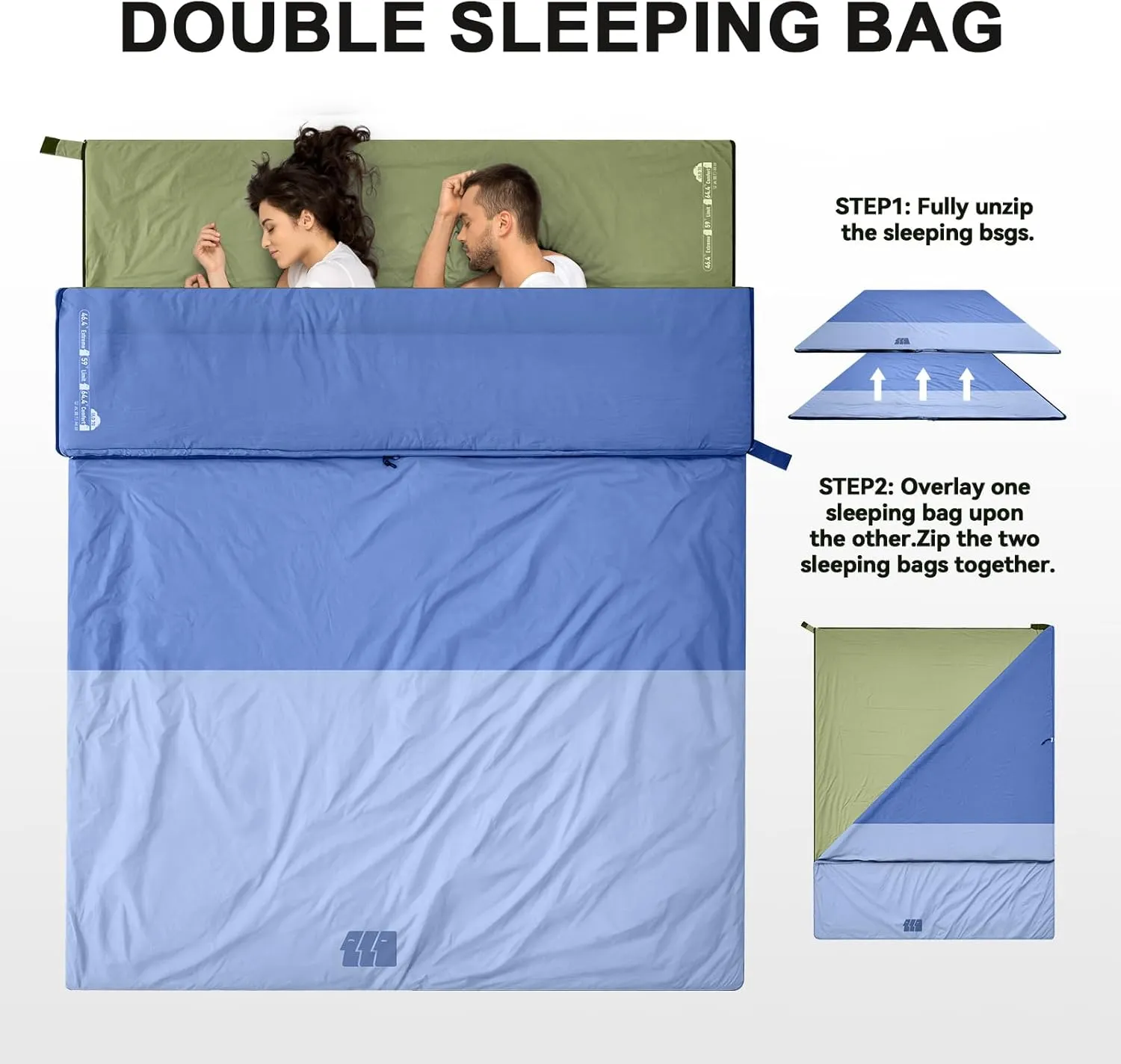 Ultralight Warm Weather Sleeping Bag - Portable, Waterproof, Compact Lightweight, Comfort with Compression Sack - Great for Outdoor Camping, Backpacking & Hiking