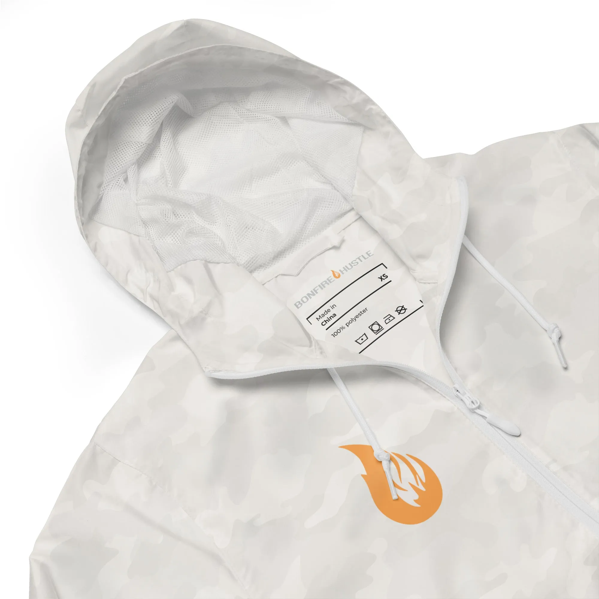 Unisex lightweight zip up windbreaker