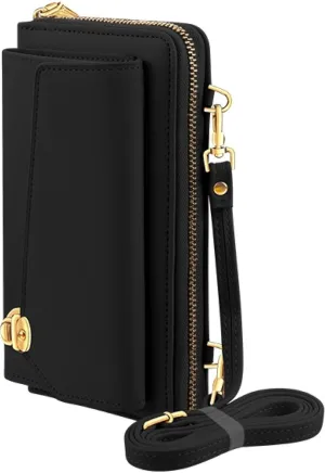 Universal Wallet Crossbody Purse Bag for Women – Clutch with Phone Holder, Detachable Strap for Travel, Shopping, Daily Use