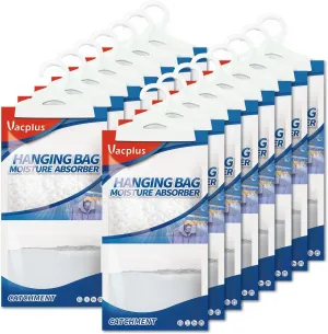 Vacplus Moisture Absorbers Packets, Fragrance Free 15 Pack, Humidity Packs, Dessicant Packets, Hanging Closet Dehumidifier Bags, Dehumidifier for Bathroom 9.8OZ