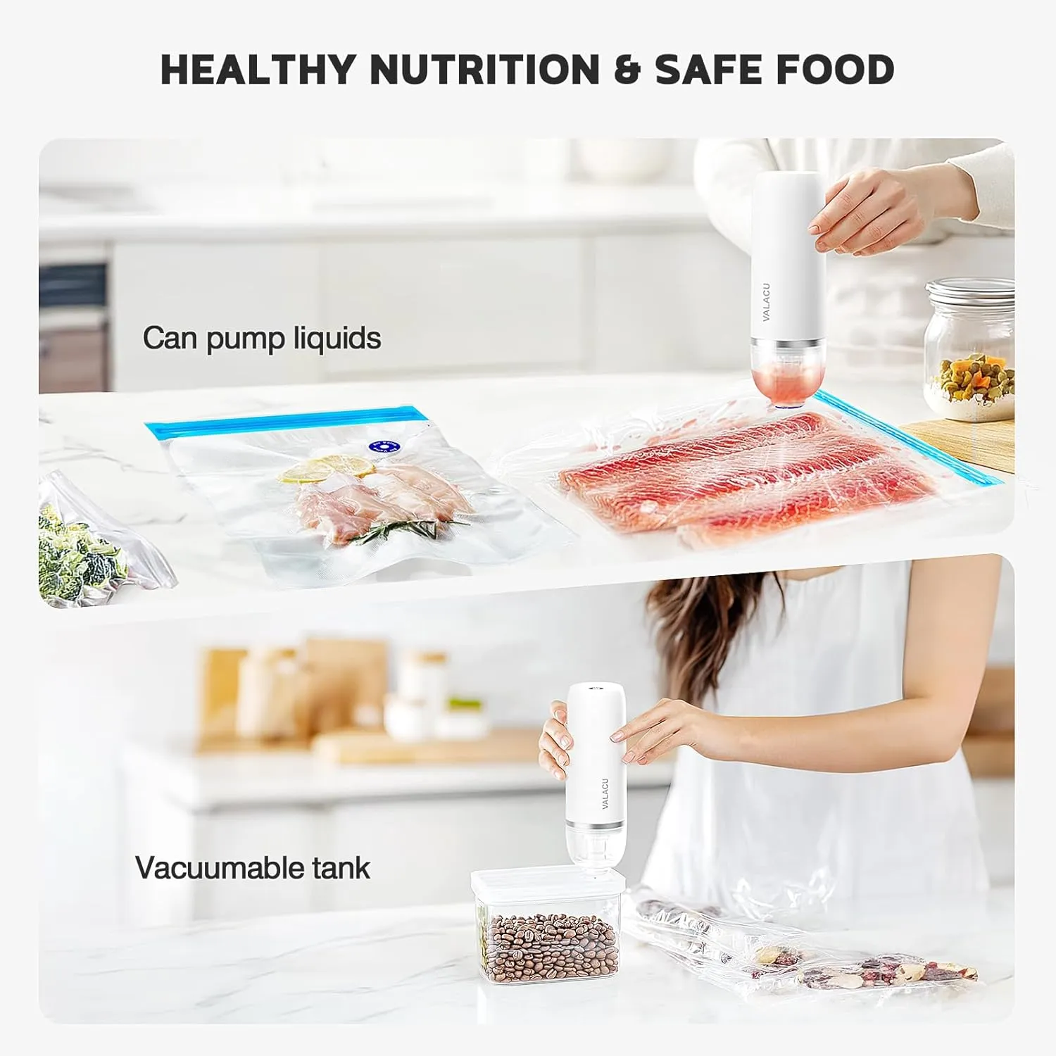 Vacuum Sealer for Food Sealing,40 Blue Vacuum Sealer Bags