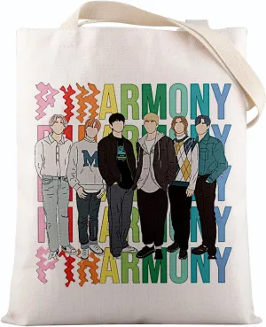 VAMSII K-pop Album Inspired Gift Korean Boy Band Members Fans Tote Bag K-pop Merchandise Singer Gift