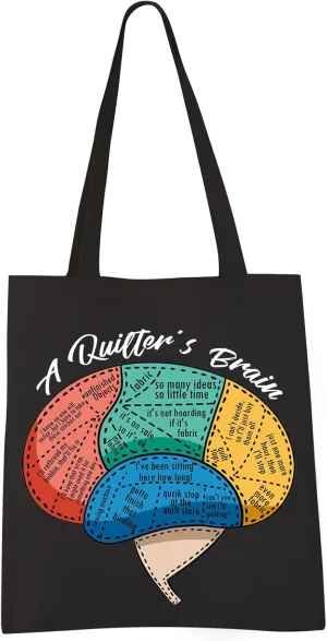 VAMSII Quilter's Tote Bag - Funny Quilter Gifts for Quilt Lovers