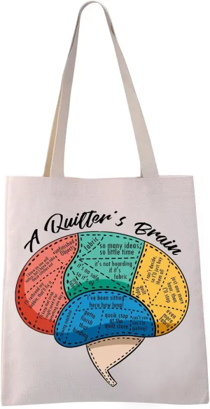 VAMSII Quilter's Tote Bag - Funny Quilter Gifts for Quilt Lovers