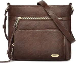 Vangue Crossbody Bags for Women, Medium Size Zipper Pocket with Adjustable Strap Crossbody Purse